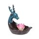thumbnail image 5 of Quemador de incienso de reflujo, cascada, loto, ciervo, figura decorativa, regalo, incensario de cerámica Rosa, 5 of 9