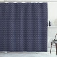 thumbnail image 1 of Ambesonne Navy Blue Shower Curtain, Windrose and, 69"Wx84"L, Dark Blue White, 1 of 3
