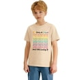 thumbnail image 4 of CAIXIA 100 Days of School Shirt Kids Boys Girls Happy 100th Day of School Costume T-Shirt Toddler Short Sleeve Tee,Beige, 4 of 7