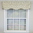 thumbnail image 2 of RLF Home 100% Cotton Cambridge Provance  Fully lined Windows Rod Pocket Valance 50" x 15"  Silver, 2 of 6