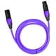 thumbnail image 3 of Cable de audio Yuyangstore XLR hembra para micrófono de escenario morado, 3 of 8