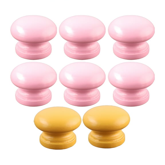 HIBIBUD 8Pcs Drawer Pulls,Bathroom Vanity Drawer Pulls and Knobs,Round Handle Kitchen Handles for Cabinets