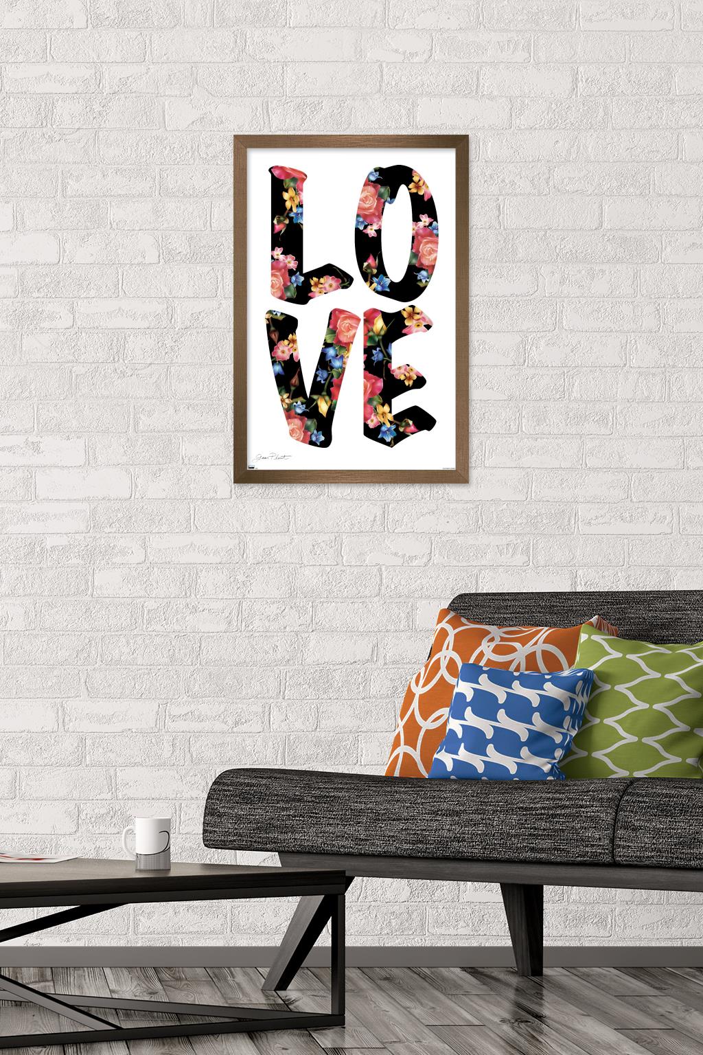 Jean Plout - Love Wall Poster, 14.725" x 22.375" Framed
