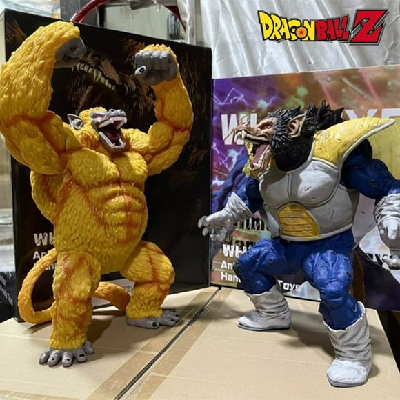43cm Dragon Ball Theatrical Version Become A Golden Ape Gorilla Vegeta Goku Anime Figure Statue Model Ornament Christmas Gift