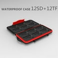 thumbnail image 4 of 1 X Memory Card Storage Box Case Holder Cartridge Lock Fits 12 SD+12 Micro SD TF Cards Water Resistant, 4 of 7