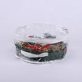 thumbnail image 5 of SMKE 2Pc Transparent Christmas Wreath Storage Bag,Pvc Christmas Garland Organizer,Durable Holiday Wreath Container,Round-Shaped Xmas Decor Storage Bag,Lightweight Festive Wreath Holder 24", 5 of 5