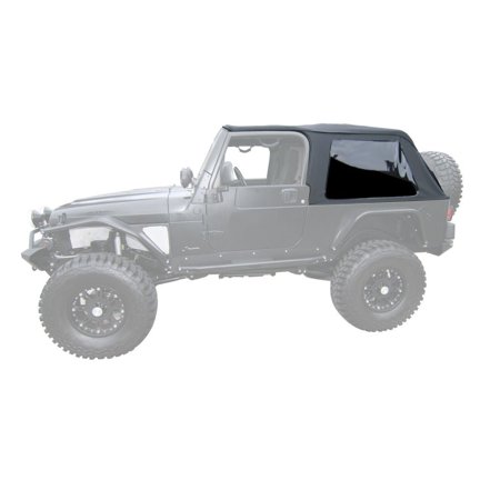 Rampage Frameless Sailcloth Soft Top With Tinted Windows And No