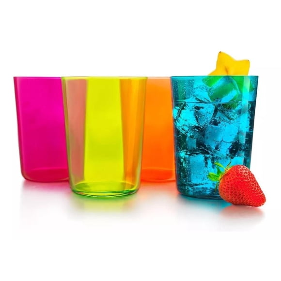 Collins Colors Juego De 8 Vasos De Vidrio De 520 Ml