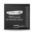 thumbnail image 2 of CableMod Pro Coiled Keyboard Cable (Carbon Grey, USB A to USB Type C, 150cm), 2 of 5