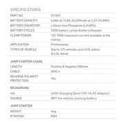 Projecta 110V AC/DC Charging Dock For PRJ-ISCD1500