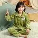 thumbnail image 1 of Pijamas gruesos de franela para niños y niñas, cárdigan de manga larga con solapa, para otoño e invierno, navidad, 1 of 4