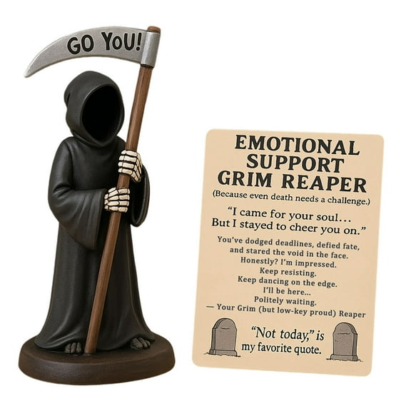 Gothic Resin Desktop Ornament for Home and Shelf Display - Dark Art Collectible Figurine for Living Room and Bedroom