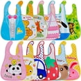 thumbnail image 1 of Babero para bebé, juego de 12 baberos impermeables unisex para bebé, pañuelo Eva, babero para bebé, delantal, babero para bebé, babero para bebé de 6 meses a 6 años, 1 of 5