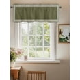 thumbnail image 2 of Valances for Windows Olive Green Abstract Art Rod Pocket Cafe Window Treatments Valance Curtains for Kitchen Bathroom Laundry Basement Windows 56"x16", 2 of 9
