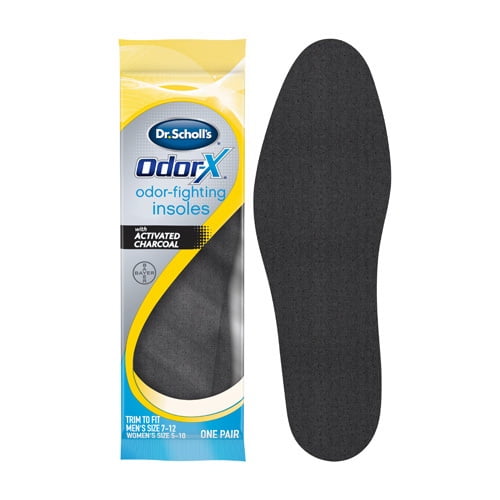 Scholl's Odor-X Odor Fighting Insoles 1-Pair Packages Dr Pack of 4 