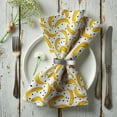 thumbnail image 6 of Vargottam Playful Banana Print Cotton Napkins Set of 12, 20x20 Inches, White & Yellow, Ideal for Elegant Dinners, Special Occasions, and Modern Home Dcor, Tropical Partie, BrunchesMachine Washable, 6 of 7