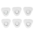 6Pcs PVC D Ring Patch Elastic Rope Set Stainless Steel D Ring Patch Bungee Cord Set for