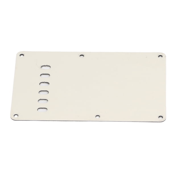 Plaque de Protection pour Guitare, Finition Soignée 2 Pcs Plaque de Protection Arrière pour Guitare Électrique Résistante à l'Usure Stable pour Remplacement Noir, Beige, Blanc
