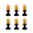 thumbnail image 2 of Flameless LED Candle Halloween Lamp Set(1/2/4/6)PC with Holder for Tabletop Decor for Mantel Shelf Entryway Display (6PC), 2 of 9