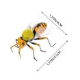 thumbnail image 4 of MasteelfCA 4Pcs Garden Bee Figurines Simulation Insect Decoration Gardening Supplies, 4 of 9