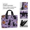 thumbnail image 4 of FORMRS 16" Laptop Bag Carrying Sleeve Case with Handle Travel Shoulder Briefcase, Halloween Cats, 4 of 8