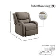 thumbnail image 6 of OakvillePark Talbot Chenille Fabric Upholstered Power Reclining Chair, Brown, 6 of 7