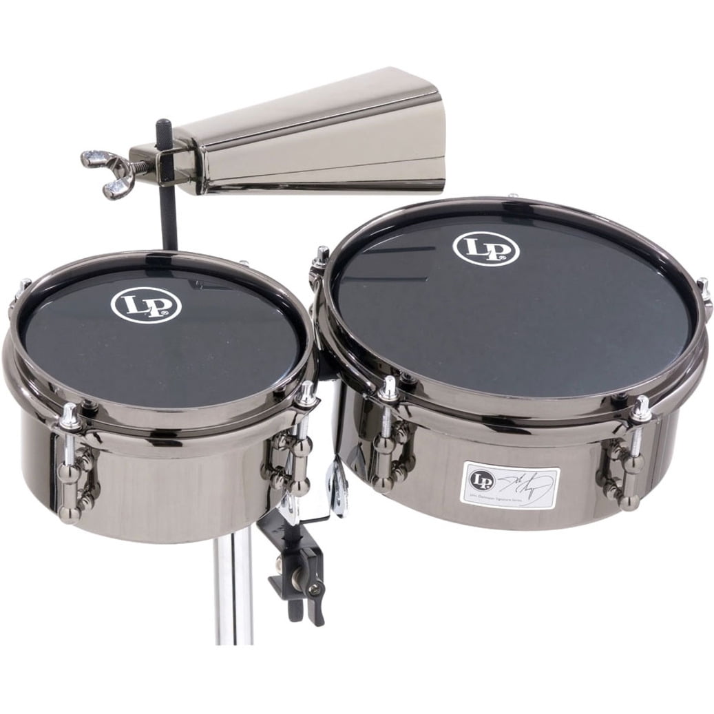 LP John Dolmayan Mini Timbales with Cowbell & Mount Pack