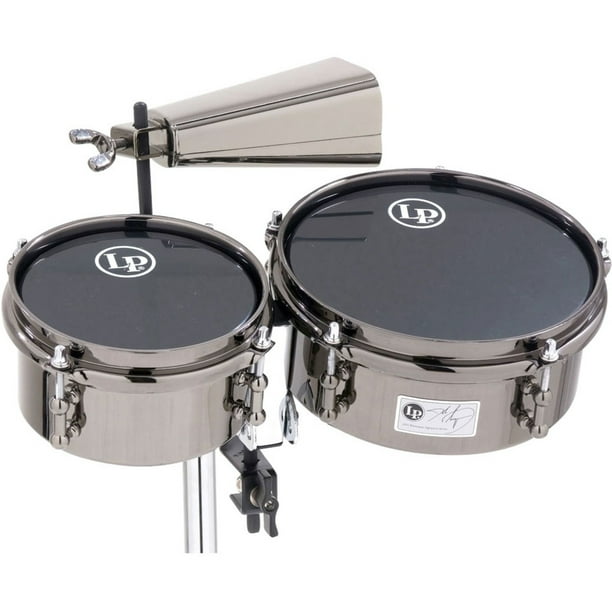 LP John Dolmayan Mini Timbales with Cowbell & Mount Pack