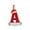 A, variant on dajkiuy 26 Initial Letters Christmas Tree Pendant PVC Christmas Santa hat Ornments with Hanging Rope Mini Personalized Monogram Red Decorations for Christmas Tree Gifts DIY Decor(C)