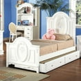 thumbnail image 6 of ACME Flora Contemporary Wooden Twin Bed with 2 Drawers in White, 6 of 7