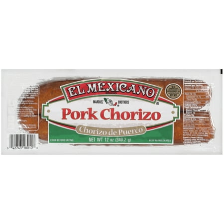 El Mexicano Pork Chorizo, 12 oz