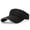 Black, variant on Men Women Visor Sun Hat Adjustable Summer Golf Tennis Beach Cap Plain Colors
