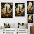 thumbnail image 4 of Designart "Retro Space Impressions" Rocketship Wall Decor, 4 of 7