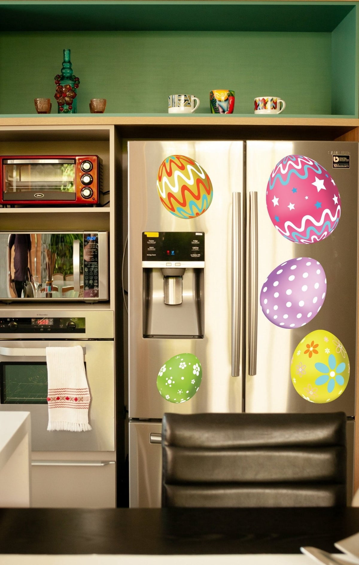 Victorystore Easter Egg Garage Magnet Set, Indoor or Outdoor Easter Decorations, 18 Pieces, 20085
