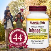 NutriBiotic DefensePlus, Immune Support with GSE, 90 Tablets