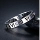 thumbnail image 3 of UBIUO Openwork Roman Numerals Ring for Women Girls of Stainless Steel & CZ Setting Silver/Rose Gold/Gold Plated - -, 3 of 3