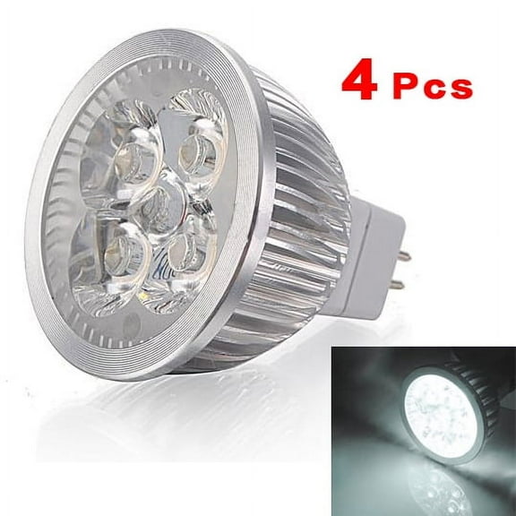 4X MR16 4W 4 LED Day White Energy Saving Spotlight Light Lamp Bulb 12v White light