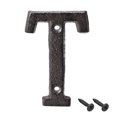 thumbnail image 1 of Unique Bargains 3 Inch Cast Iron House Letter Mailbox Address Sign Letter T, 1 of 5
