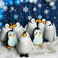 thumbnail image 3 of 14 Pieces Penguin Balloons Jumbo Walking Penguin Foil Balloon for Birthday Party Favor Wedding Supplies, 3 of 7
