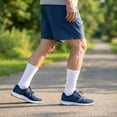 thumbnail image 4 of Lsupdaol 6 Pairs Non Binding Loose Fit Ankle Socks - Seamless Wide Thin Crew Socks with No Elastic Top for Men & Women, Plus, 4 of 7
