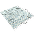 thumbnail image 4 of Light Blue and Cream Checkered Pattern Blanket,Comfortable Soft Flannel Throw Blanket,All Season,Warm Lightweight Blankets for Sofa Bed Couch Living Room Chair,50"x60", 4 of 4