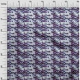 thumbnail image 3 of oneOone Polyester Spandex Dark Blue Fabric Abstract Zigzag Fabric For Sewing Printed Craft Fabric By The Yard 56 Inch Wide, 3 of 4