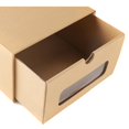 thumbnail image 4 of Drawer Shoe Box Thick Kraft Paper Shoe Box Sport Shoes Box for Men Women Transparent Shoe Storage Box, 4 of 5