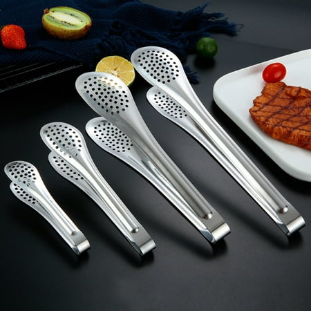 

Yin Stainless Steel Food Tong Kitchen Utensil Cooking Tool Anti Heat Steak Clip
