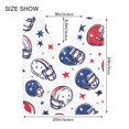 thumbnail image 5 of Yayeee Bath Rug for Bathroom Floor Non Slip Contour Fluffy Soft Absorbent Mat, 20"x24", Cartoon American Football Helmets, 5 of 7