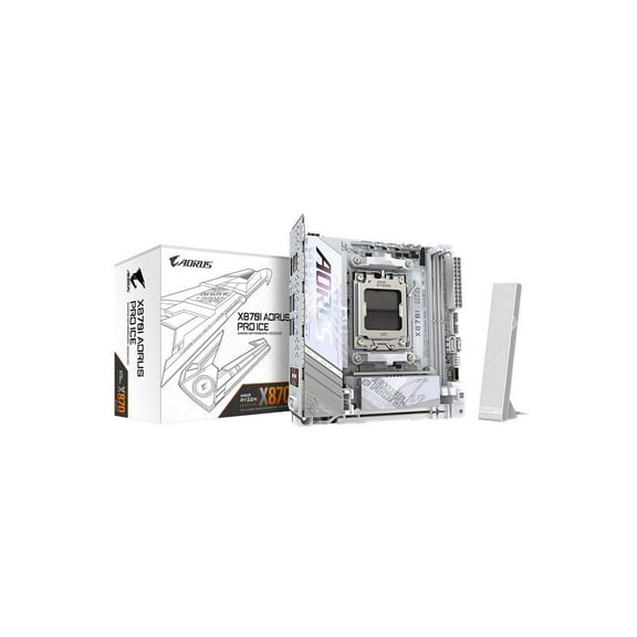 Aorus Ultra Durable X870I AORUS PRO ICE Gaming Desktop Motherboard - AMD X870 Chipset - Socket AM5 - Mini ITX (x870iaorusproice)
