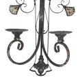 thumbnail image 4 of DecMode 6"W, 24"H Metal French Country Wall Decor, Black, 1-Piece, 4 of 9