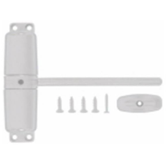 Vertical Door Closer, White