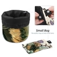 thumbnail image 4 of PhooArto Drawstring Cosmetic Bag, Barrel Shaped Portable Travel Makeup Bags, Butterfly Flower with Violets Pattern Large Capacity Waterproof Multifunctional Bucket Toiletry Bag, 4 of 6