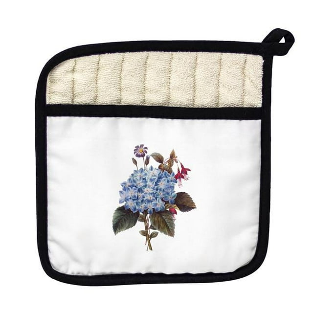 Betsy Drake PT127 Blue Hydrangea Pot Holder